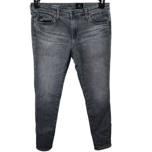 AG Adriano Goldshmied Jeans Womens 27R Grey Super Skinny Ankle Legging Mid-Rise